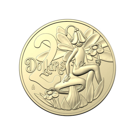 Australia 2023 $2 Tooth Fairy Aluminium-Bronze Uncirculated Coin