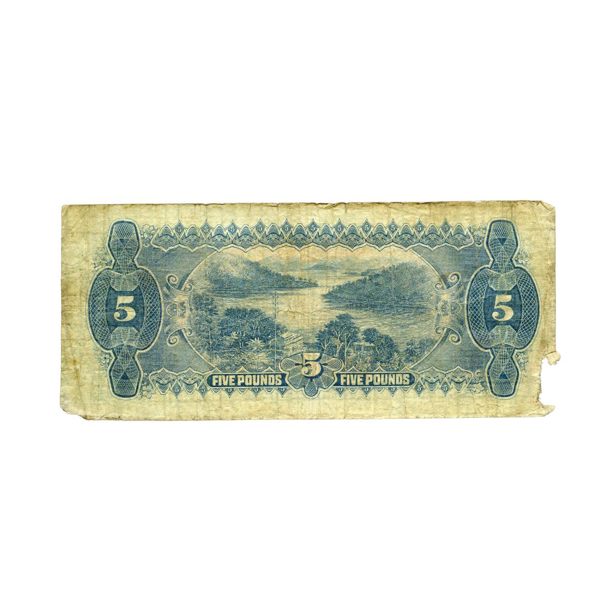 Australia George V 1924 £5 R38a Kell/Collins Fair-Fine with faults Banknote