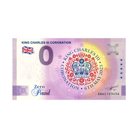 Charles III Coronation 2023 £0 Fantasy Banknote