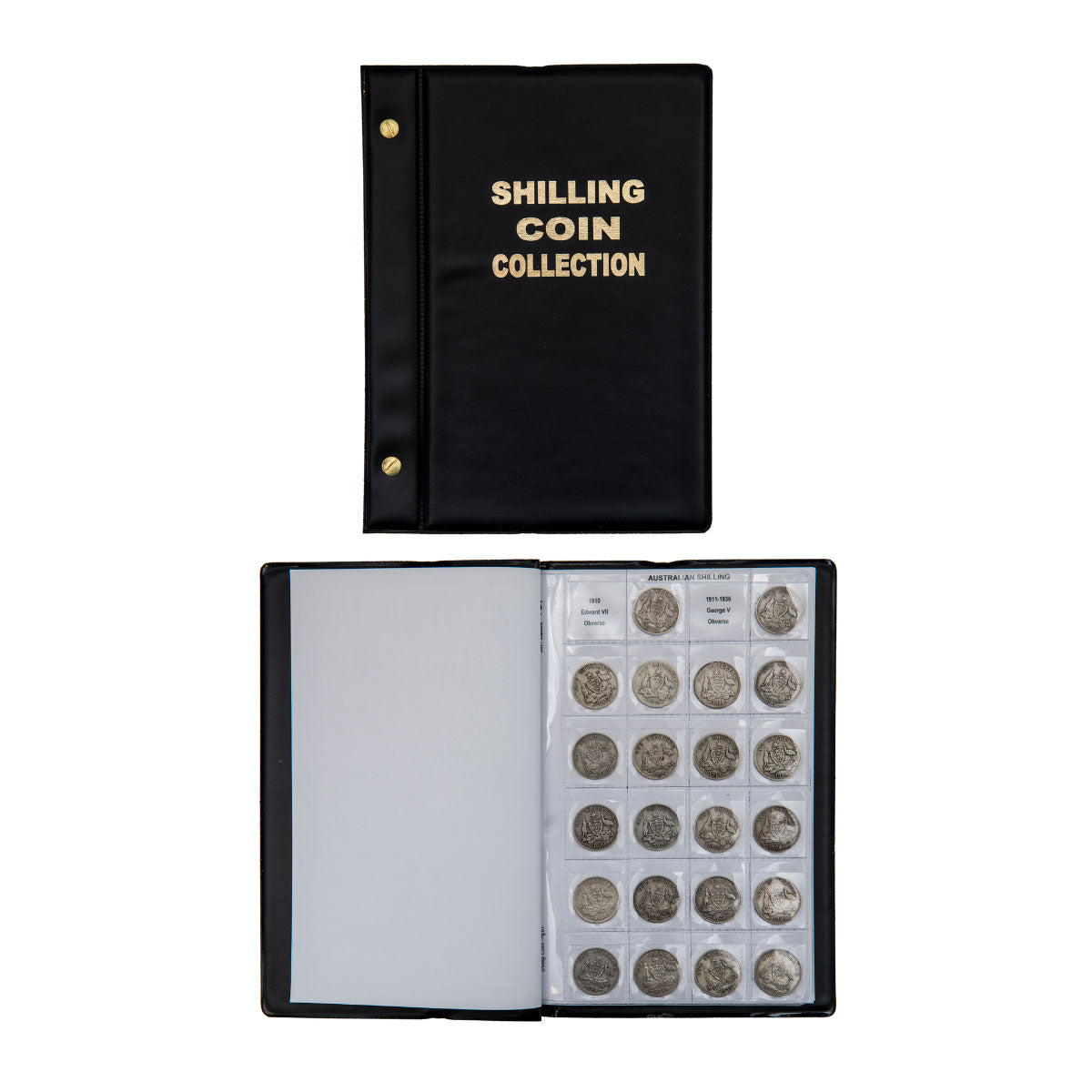 Australia 1910-63 Shilling Good-Uncirculated 49-Coin Collection