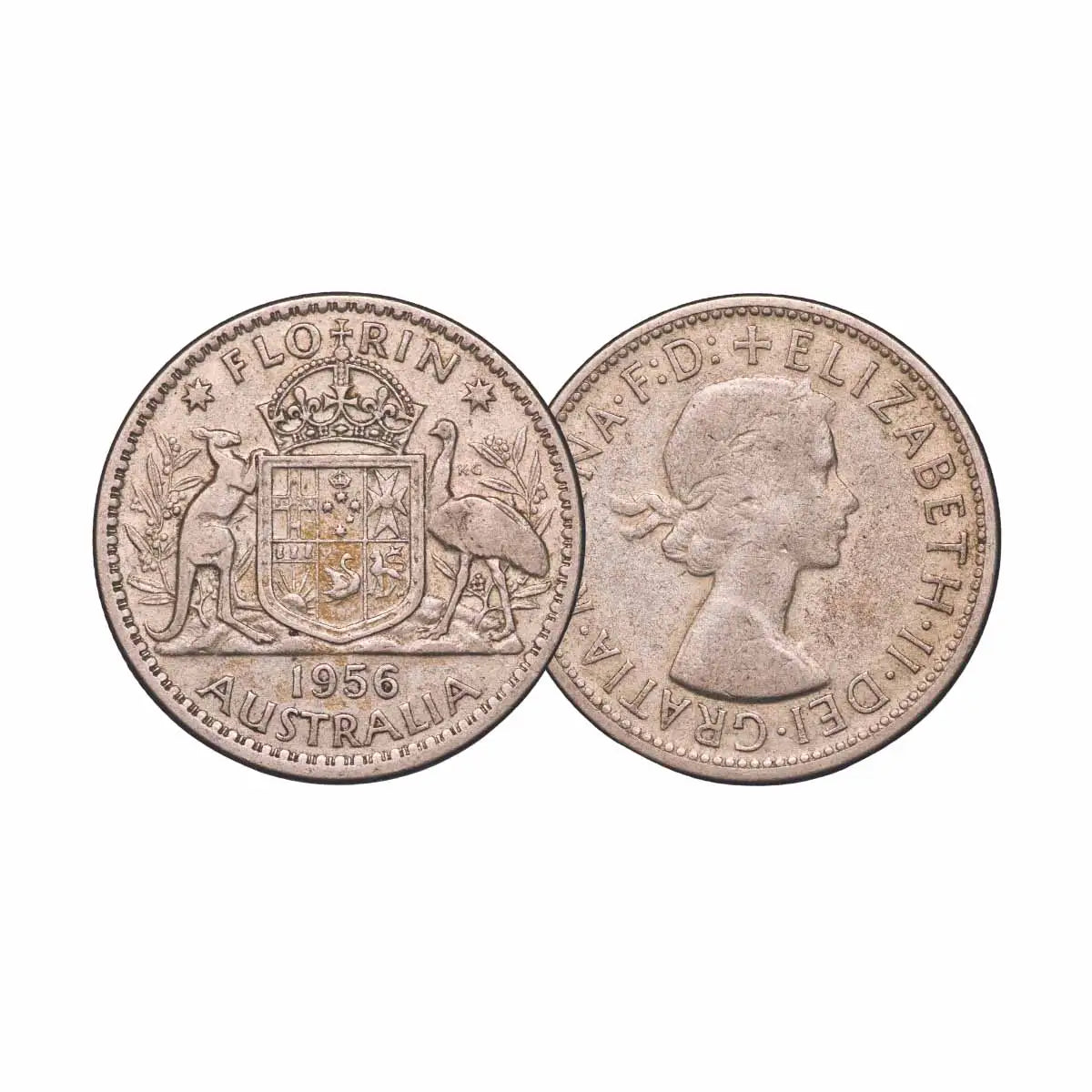 Australia 1910-63 Florin Good-Uncirculated 55-Coin Collection