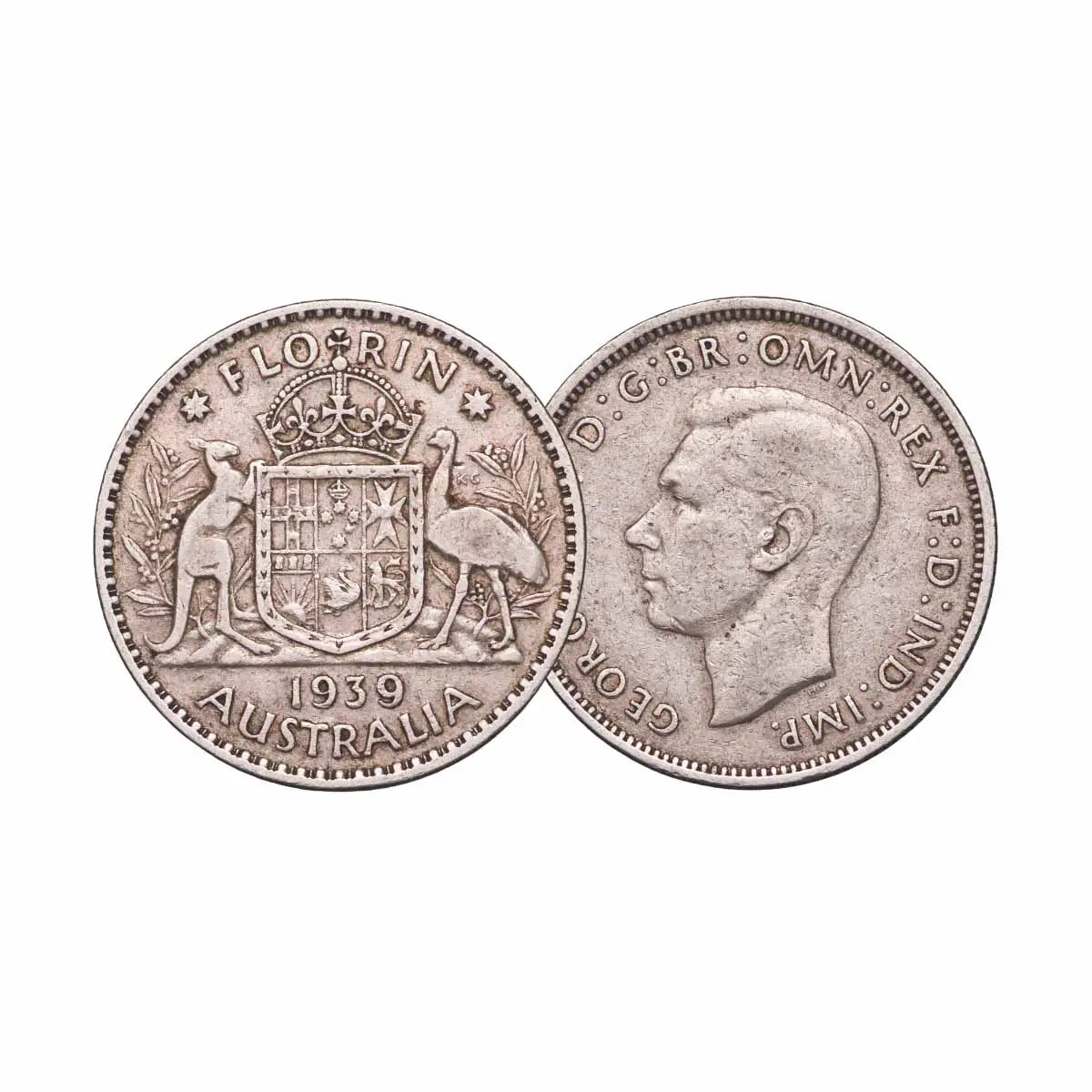 Australia 1910-63 Florin Good-Uncirculated 55-Coin Collection