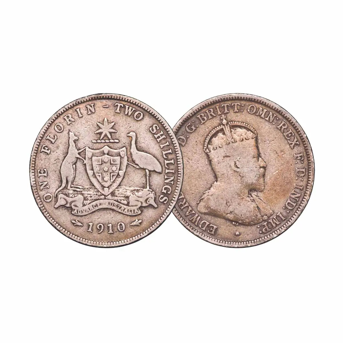 Australia 1910-63 Florin Good-Uncirculated 55-Coin Collection