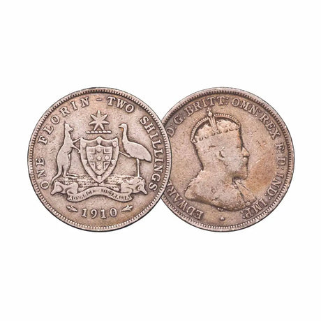Australia 1910-63 Florin Good-Uncirculated 55-Coin Collection