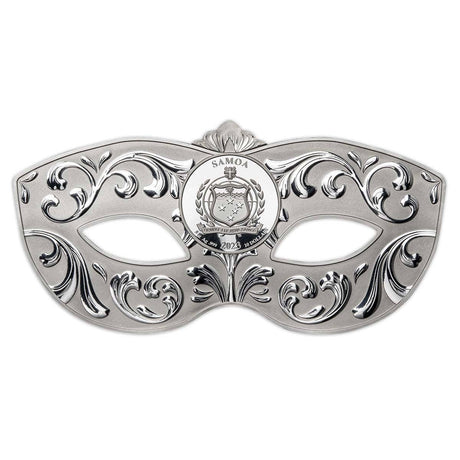 Venetian Mask 2023 $10 5oz Silver Prooflike Coin