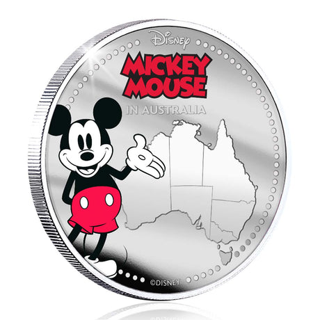Disney Mickey in Australia Silver-plated Commemorative