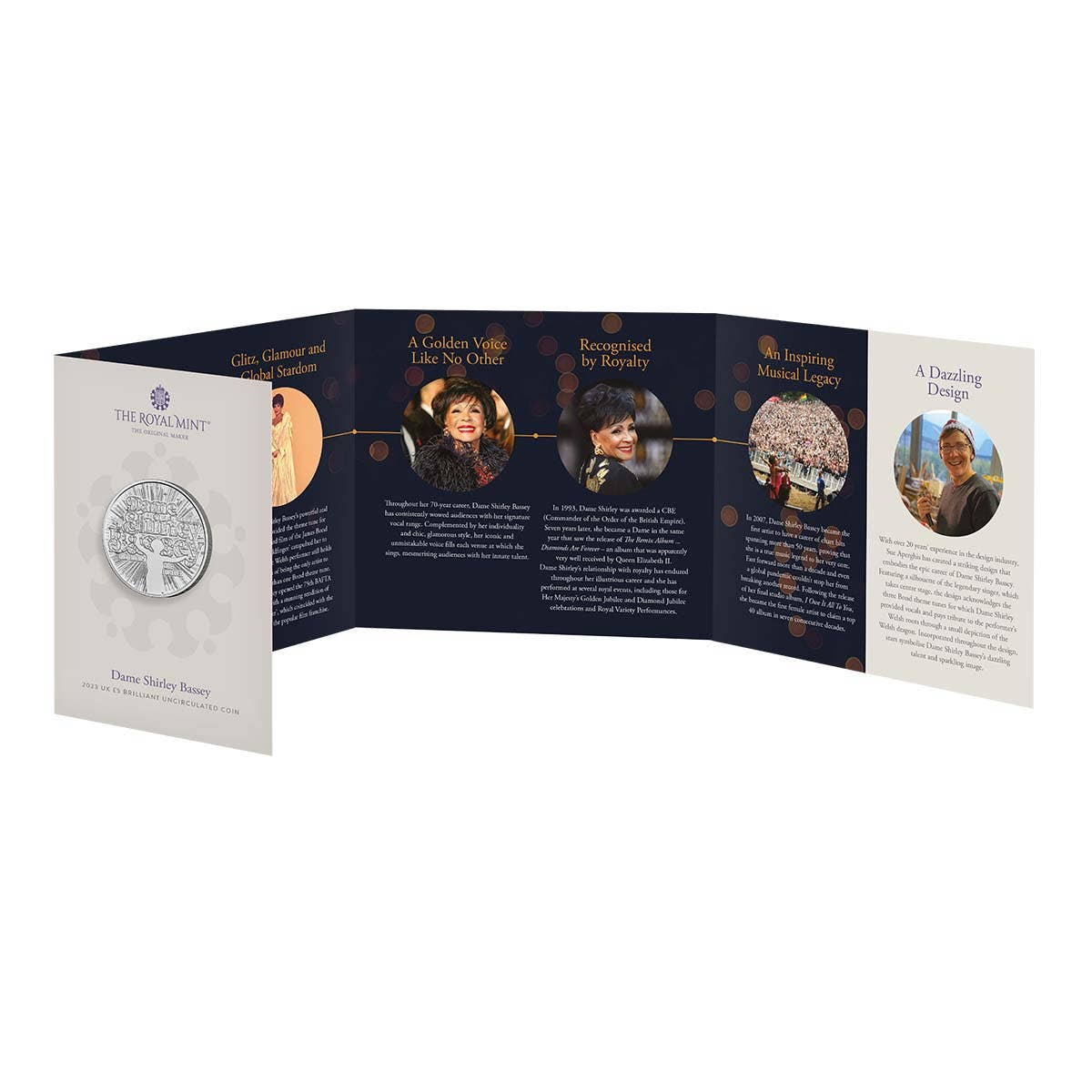 Great Britain 2023 £5 Dame Shirley Bassey Cupro-Nickel Brilliant Uncirculated Coin