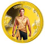 Star Trek  2023 50c Mirror Universe Captain Kirk Gold-plated Prooflike Coin