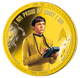 Star Trek  2023 50c Pavel Chekov Gold-plated Prooflike Coin