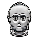 Star Wars C-3PO Shaped Silver-plated Antique Commemorative