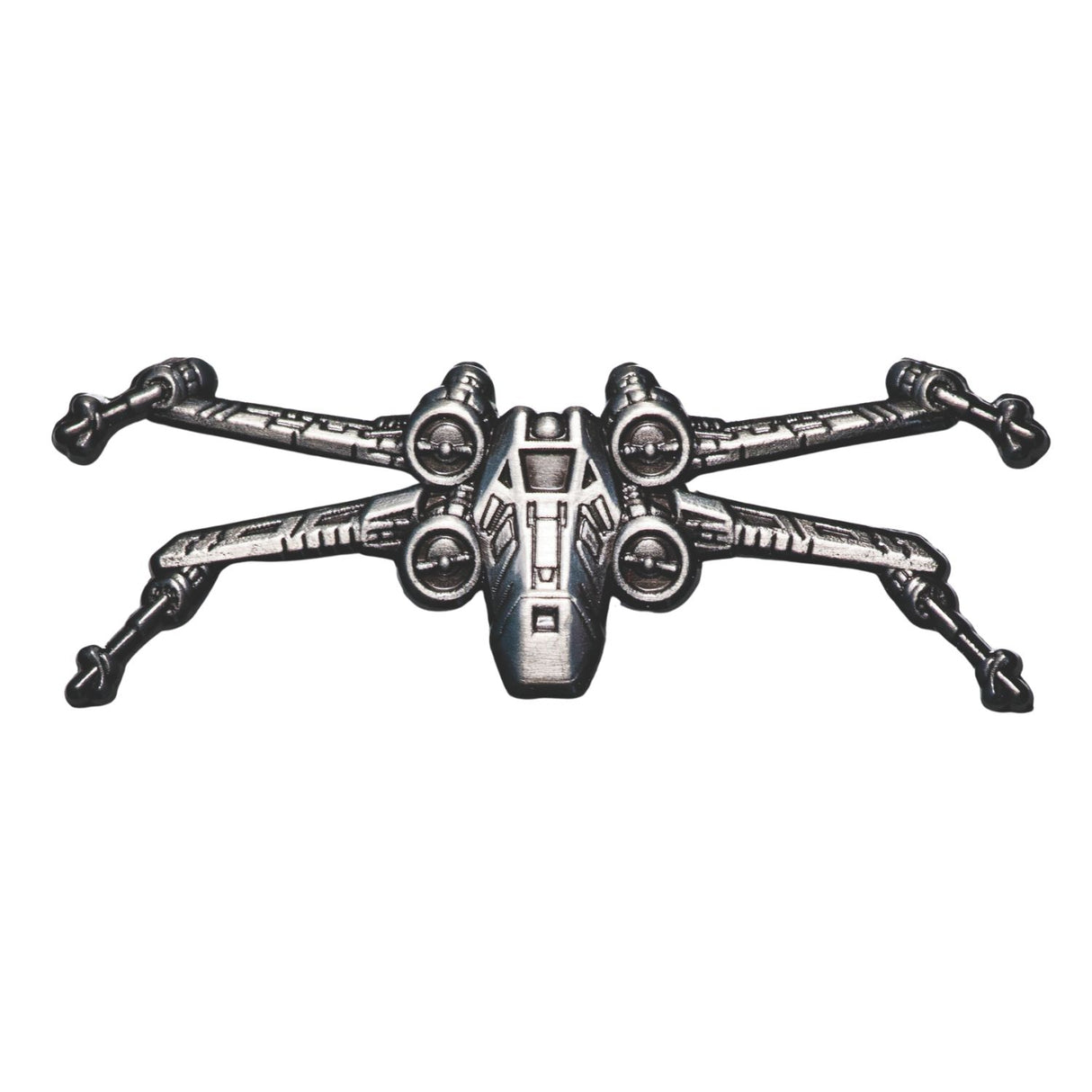 Star Wars X-Wing Shaped Silver-plated Antique Commemorative