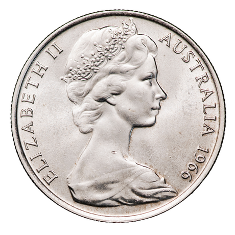 Australia 1966 50c Double Bar Uncirculated Coin