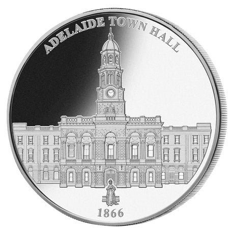 Adelaide Town Hall Silver-plated Prooflike Commemorative