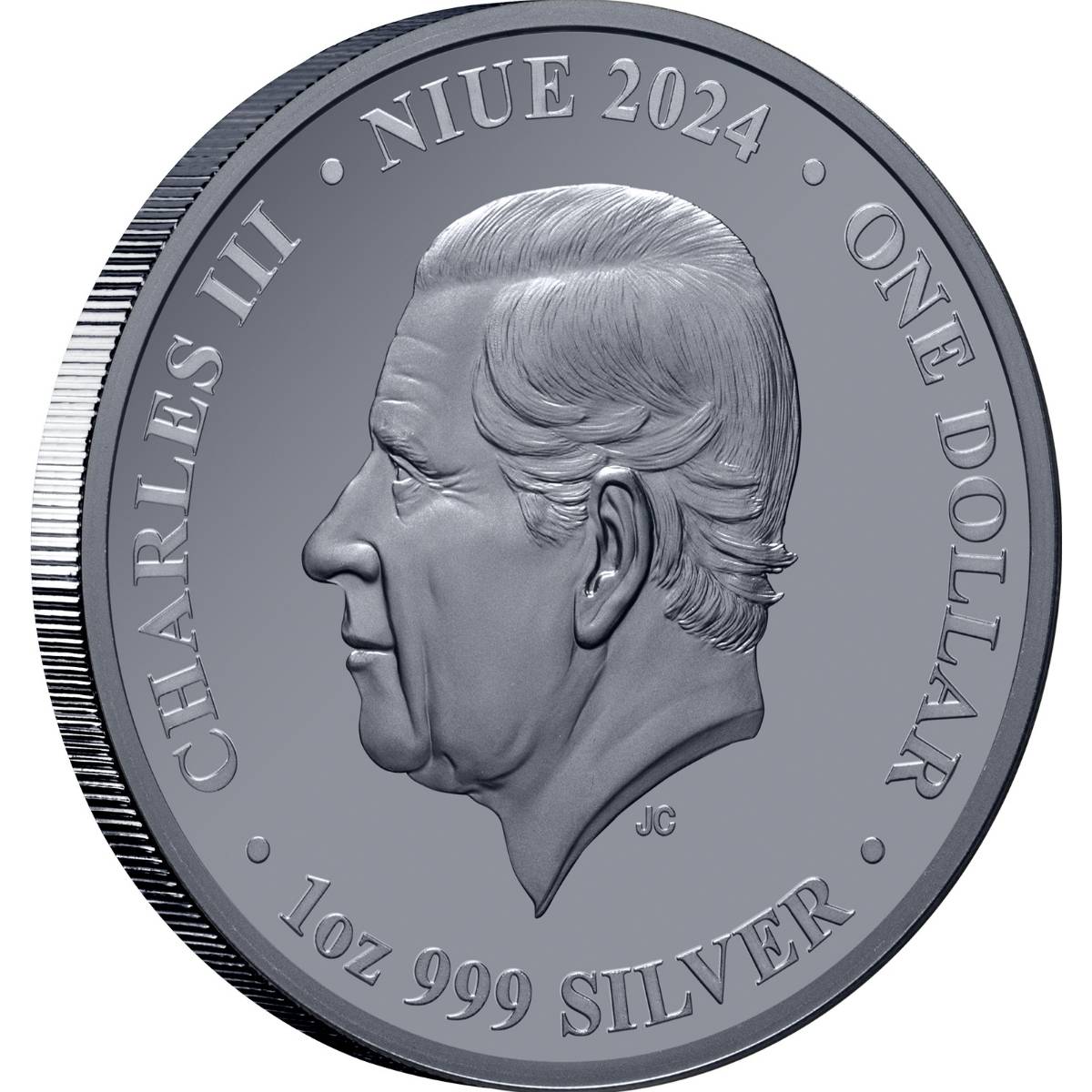 Australia at Night 2024 $1 Penguin 1oz Silver Black Proof Coin