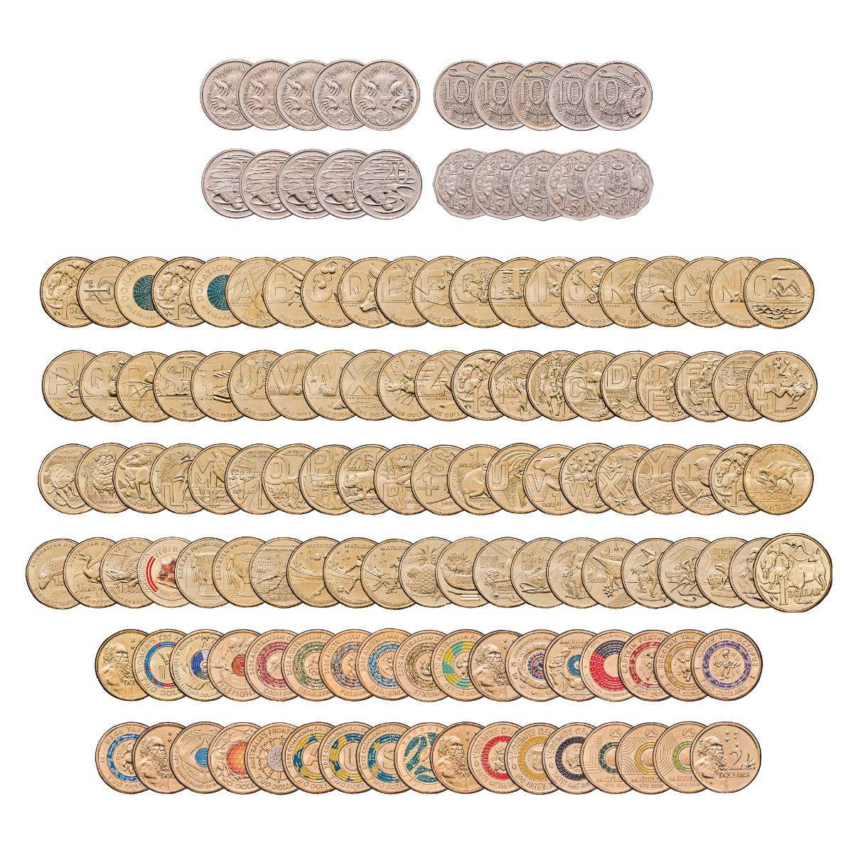 Australia 2019-23 Clark Portrait 134-Coin Uncirculated Collection