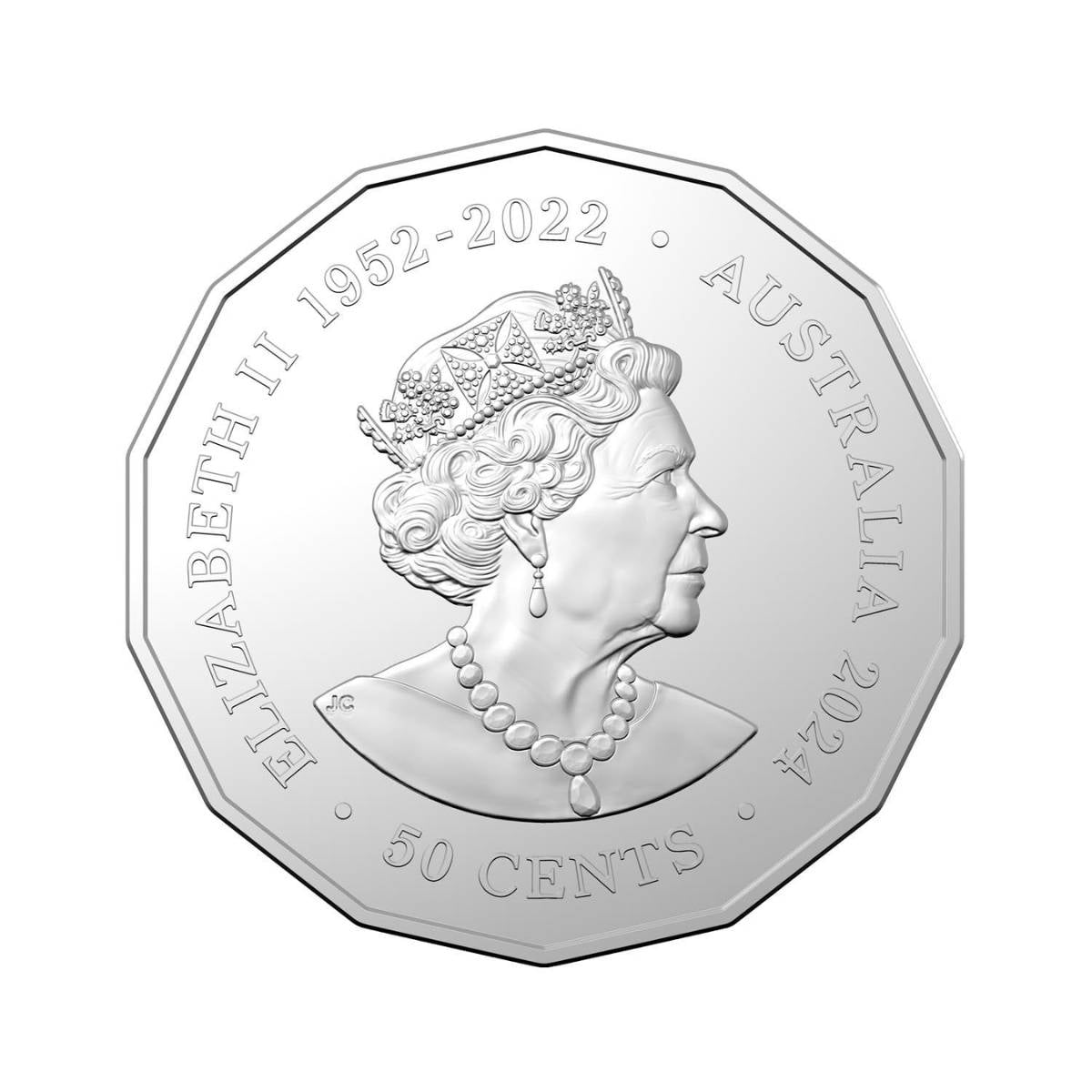 Year of the Dragon 2024 50c Tetradecagon Stamp & Coin Cover