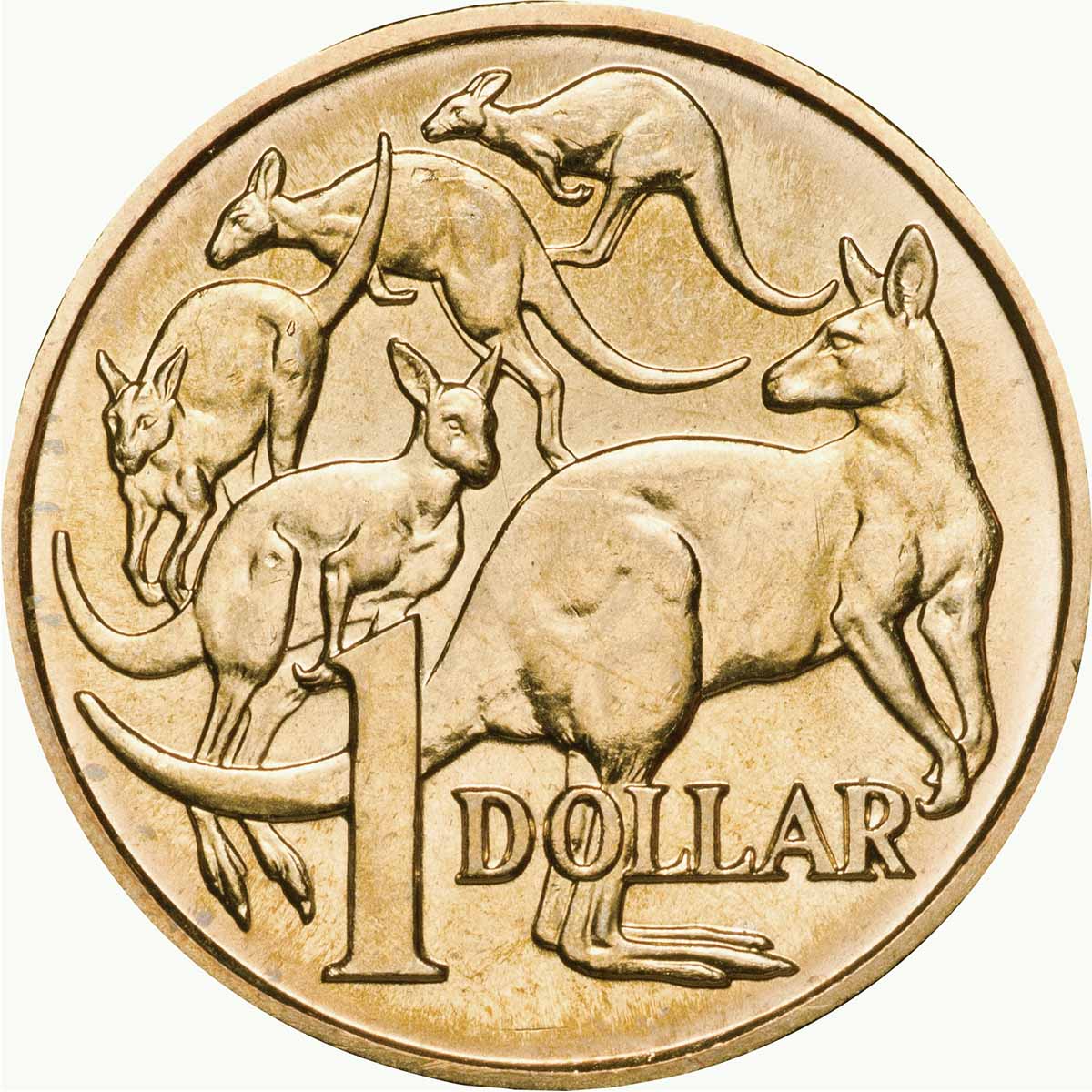 Australia 1984 First Elizabeth II $1 & 2023 First Charles III $1 Aluminium-Bronze Uncirculated Coin Pair