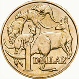 Australia 1984 First Elizabeth II $1 & 2023 First Charles III $1 Aluminium-Bronze Uncirculated Coin Pair