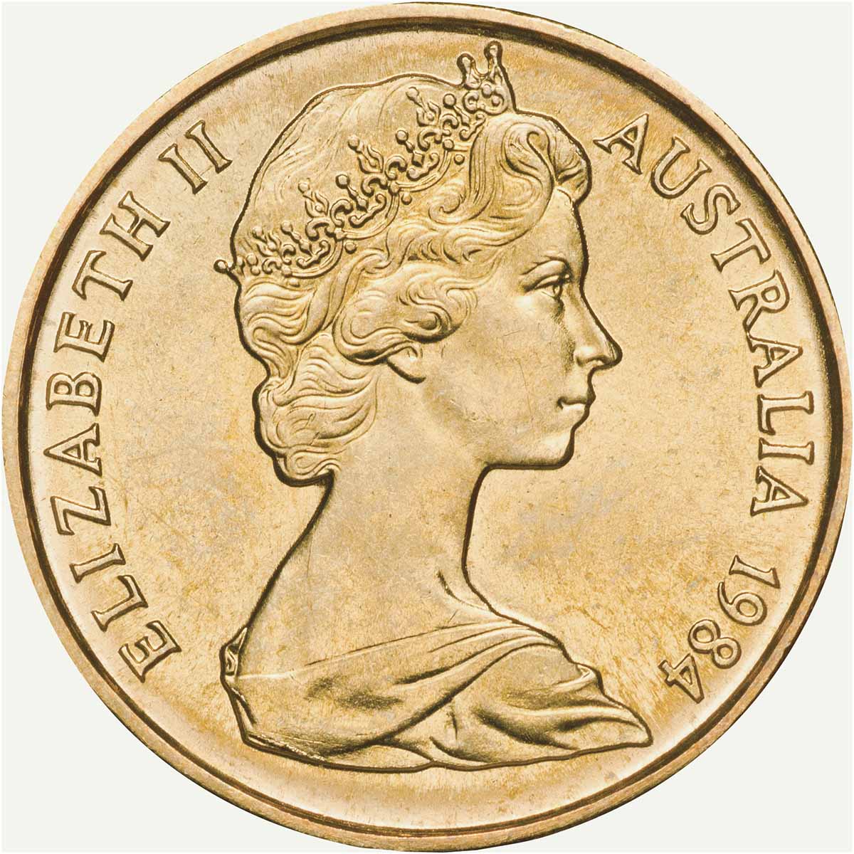 Australia 1984 First Elizabeth II $1 & 2023 First Charles III $1 Aluminium-Bronze Uncirculated Coin Pair