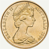 Australia 1984 First Elizabeth II $1 & 2023 First Charles III $1 Aluminium-Bronze Uncirculated Coin Pair