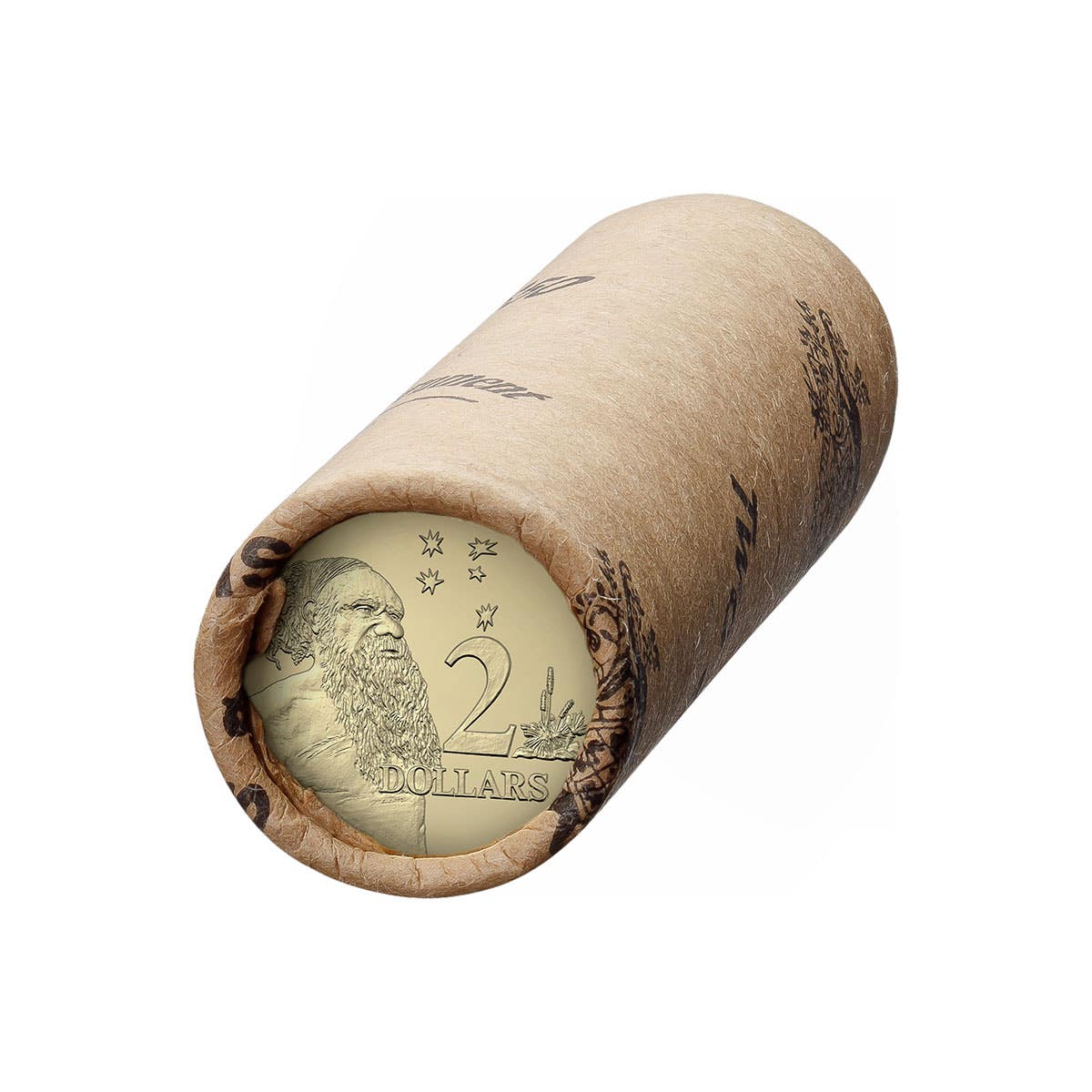 Australia Charles III 2024 $2 Aluminium-Bronze Uncirculated 25-Coin Heads/Heads or Tails/Tails RAM Mint Roll