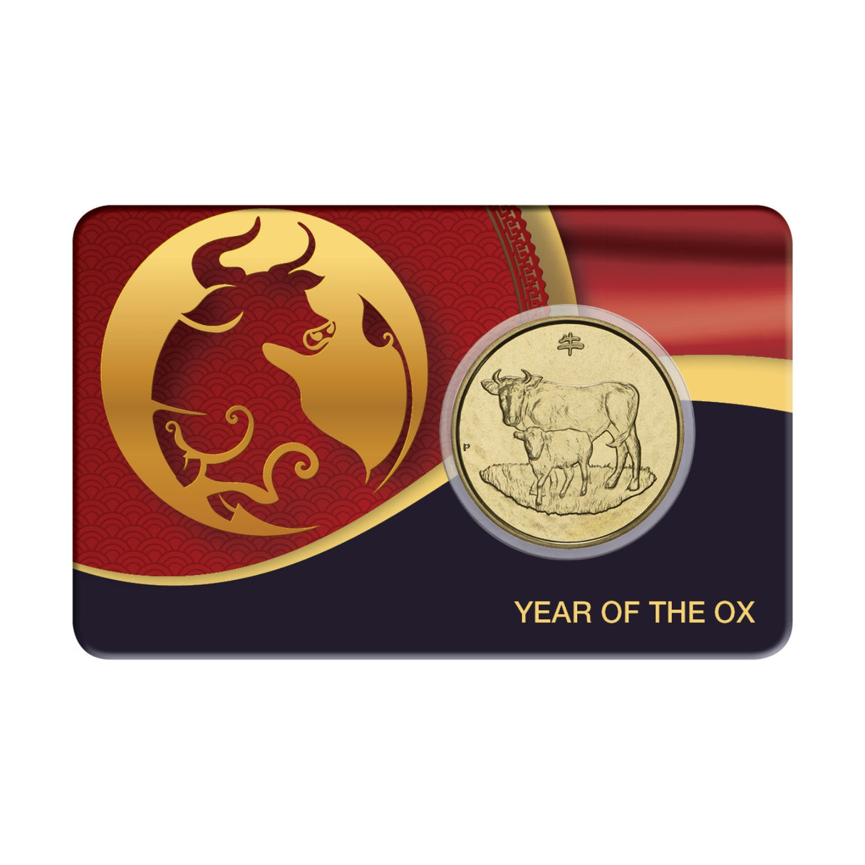 Australia Lunar Year of the Ox 2009 $1 Aluminium-Bronze Uncirculated Coin Pack