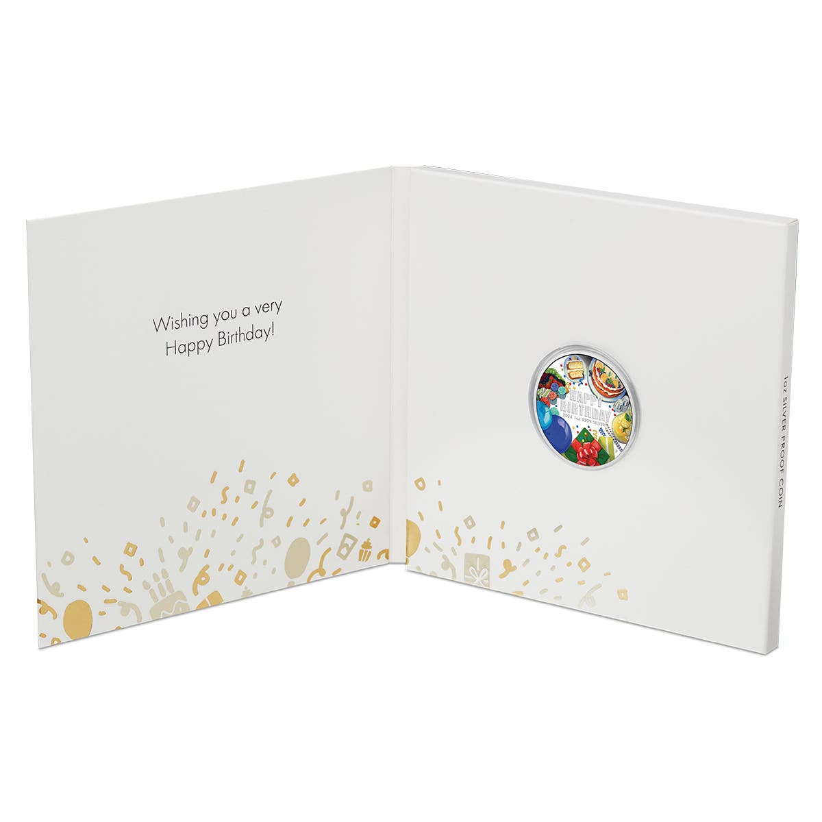 Happy Birthday 2024 $1 Colour 1oz Silver Proof Coin