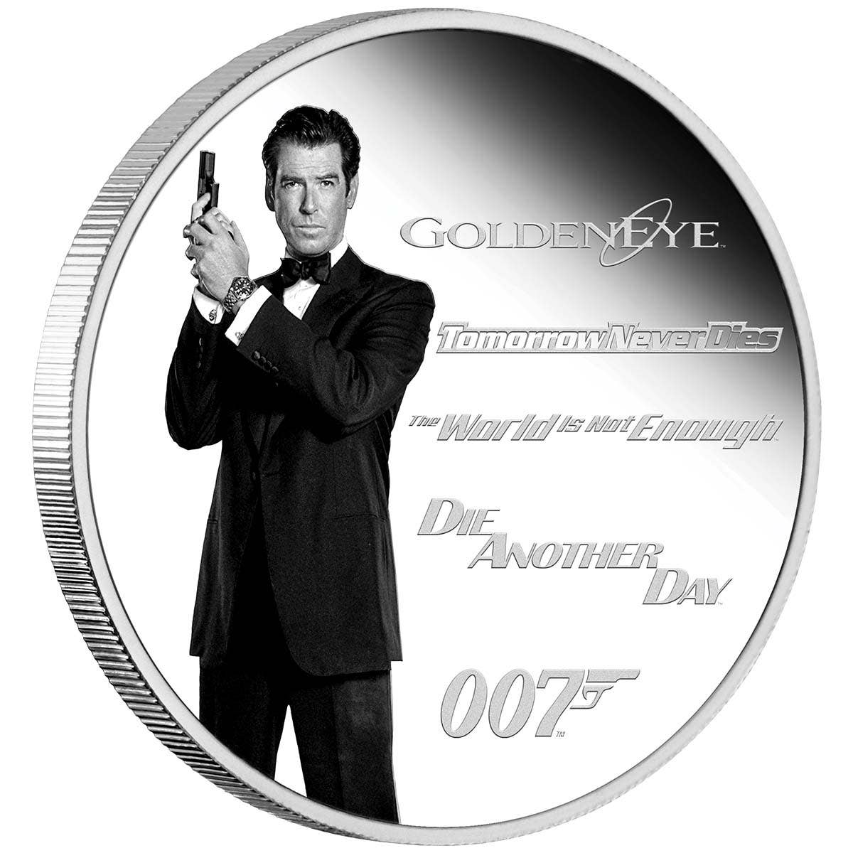 James Bond 2024 $1 Pierce Brosnan 1oz Silver Proof Coin