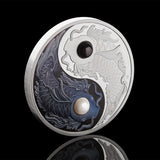 Yin Yang Koi 2024 $5 Pearls 5oz Silver Proof Coin