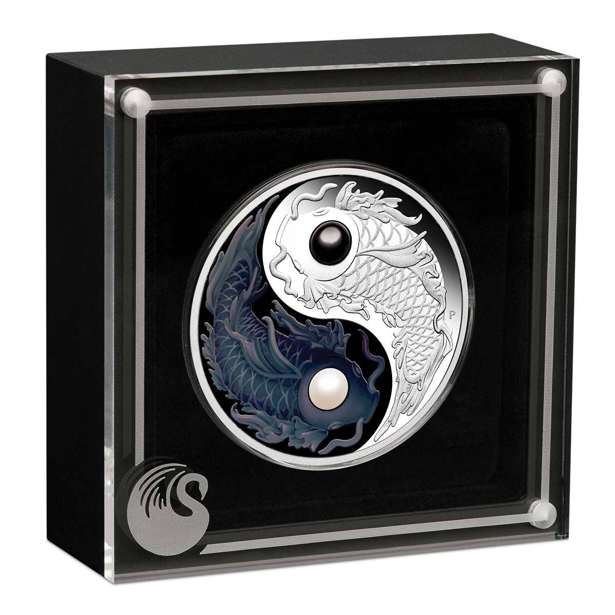 Yin Yang Koi 2024 $5 Pearls 5oz Silver Proof Coin