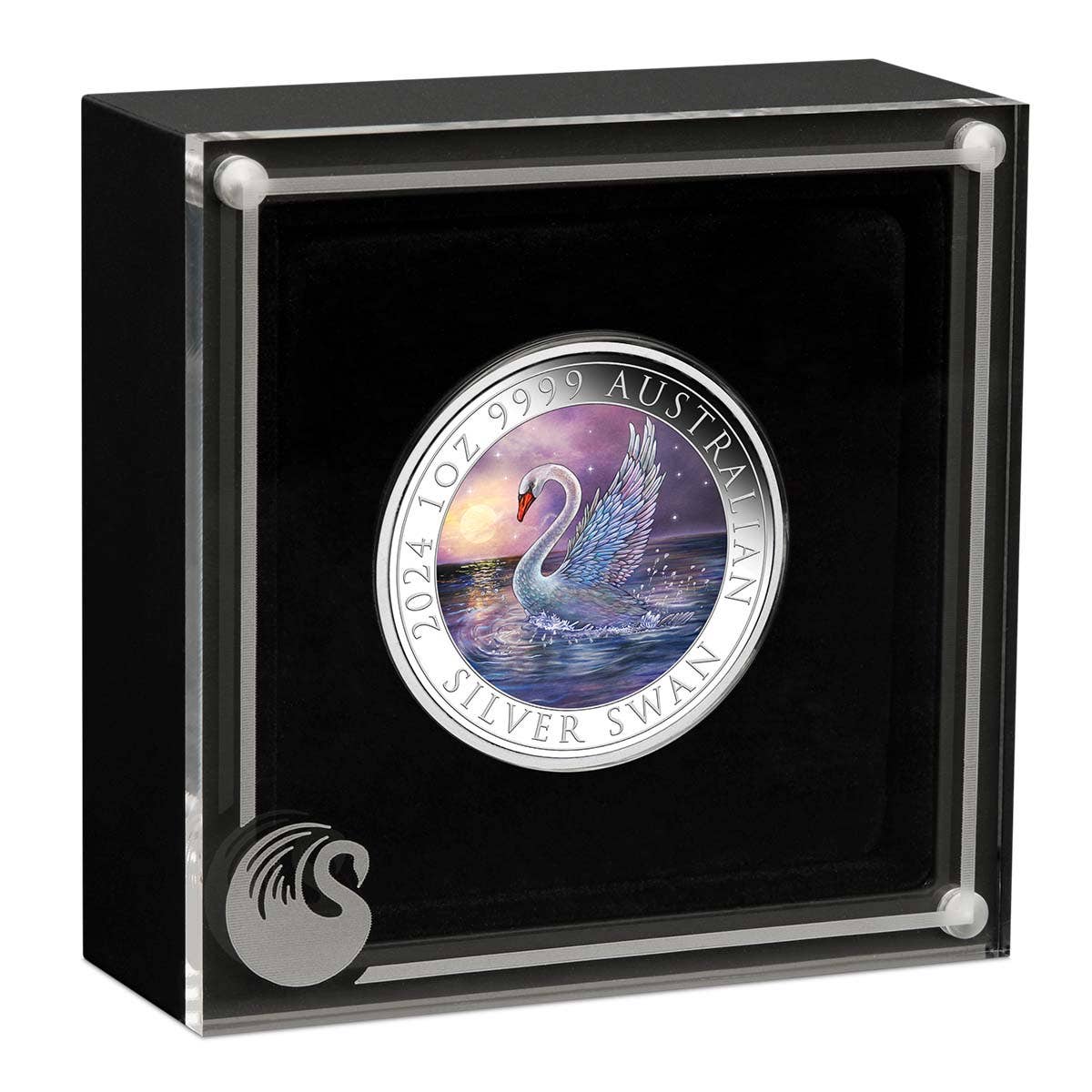Australian Swan 2024 $1 1oz Coloured Silver Coin
