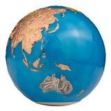 Blue Earth Marble 2023 5oz $5 Five Finishes Glow in the Dark Silver Brilliant Uncirculated Coin