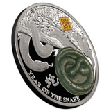 Year of the Snake 2025 25Fr Jade 2oz Silver Proof Coin