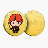 Harry Potter Chibi Harry, Ron & Hermione Gold-plated Prooflike Medallion Trio