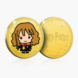 Harry Potter Chibi Harry, Ron & Hermione Gold-plated Prooflike Medallion Trio