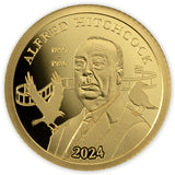 Alfred Hitchcock 2024 10 Francs 1/2g Gold Proof Coin