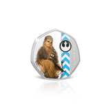 Star Wars Lightside Chewbacca Silver-plated Prooflike Medallion