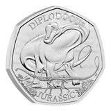 Diplodocus 2024 50p Cupro-Nickel Brilliant Uncirculated Coin