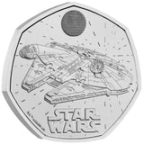 Star Wars Millennium Falcon 2024 Cupro-Nickel 50p Brilliant Uncirculated Coin