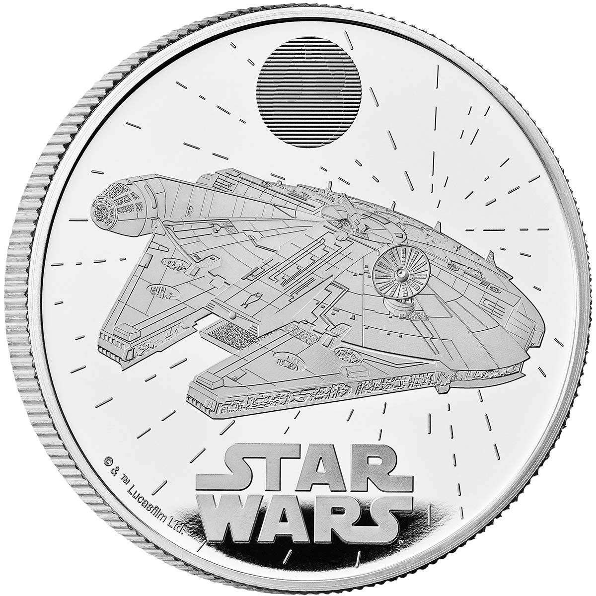 Star Wars Millennium Falcon 2024 £2 1oz Silver Proof Coin