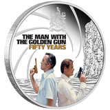 James Bond The Man With The Golden Gun 2024 $1 50th Anniversary 1oz Silver Proof Coin