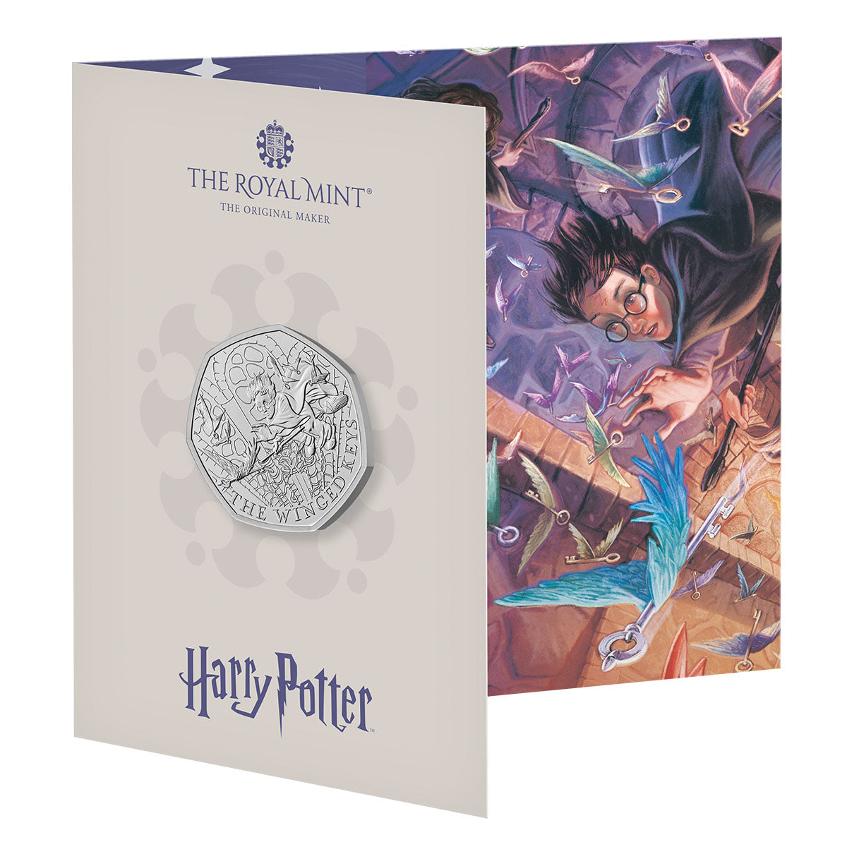 Harry Potter Winged Keys 2024 50p Cupro-Nickel Brilliant Uncirculated Coin