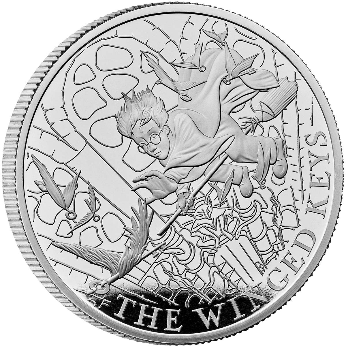 Harry Potter Winged Keys 2024 £2 1oz Silver Proof Coin – Downies ...