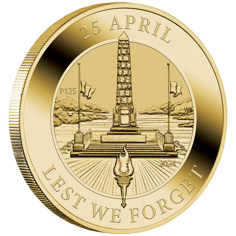 Australia ANZAC Day 2024 $1 Stamp & Coin Cover