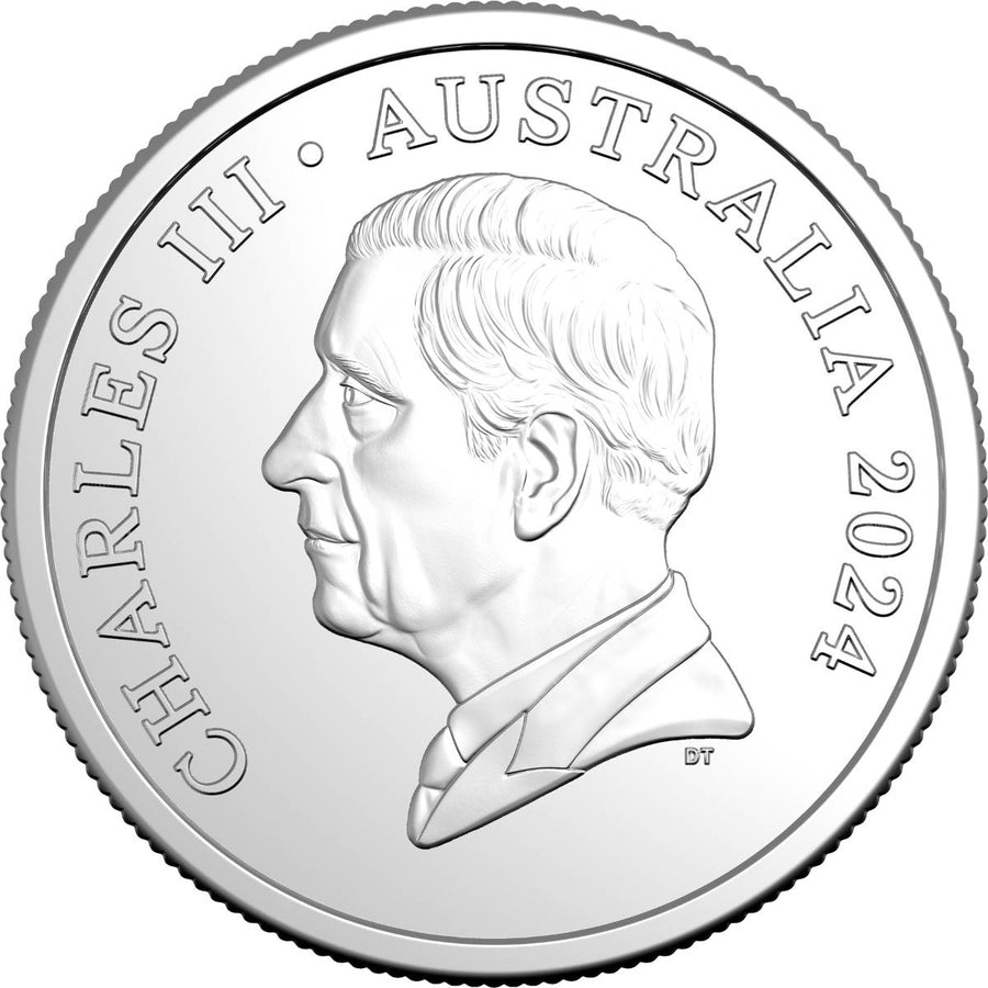 Australia Charles III 2024 5c CuproNickel Uncirculated 40Coin RAM Mi