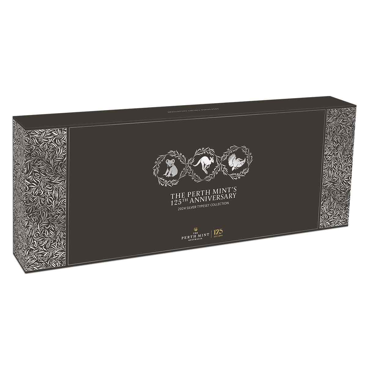The Perth Mints 125th Anniversary 2024 $1 1oz Silver Typeset