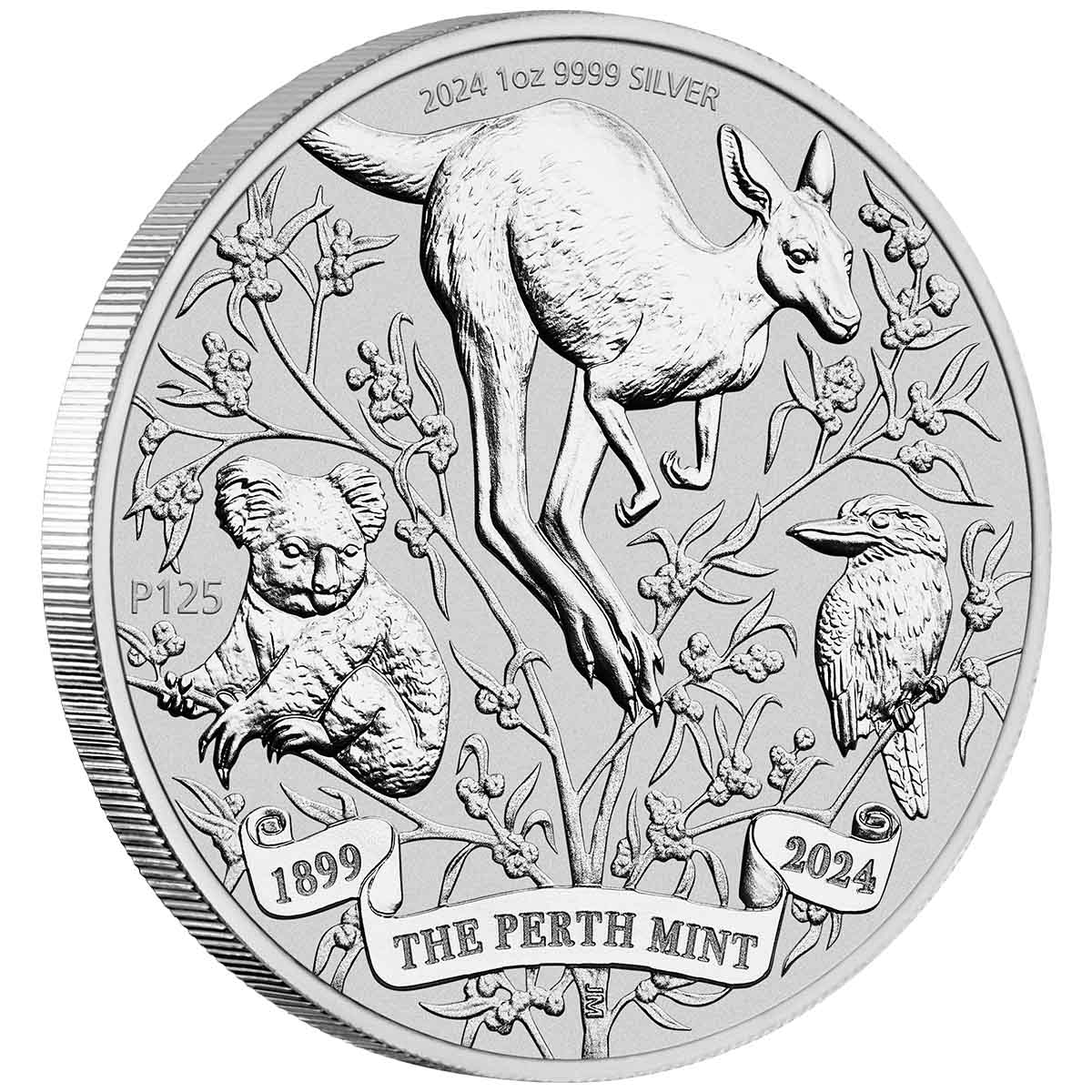 The Perth Mints 125th Anniversary 2024 $1 1oz Silver Typeset