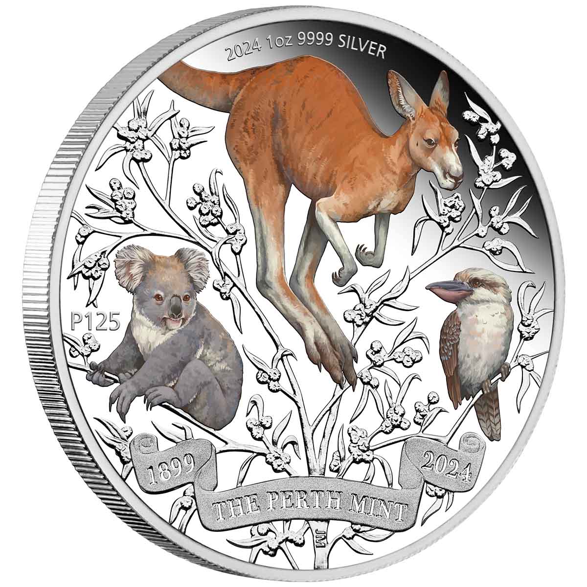 The Perth Mints 125th Anniversary 2024 $1 1oz Silver Typeset