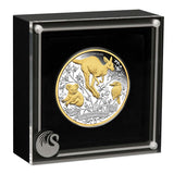 The Perth Mints 125th Anniversary 2024 $2 2oz Silver Proof Gilded Coin