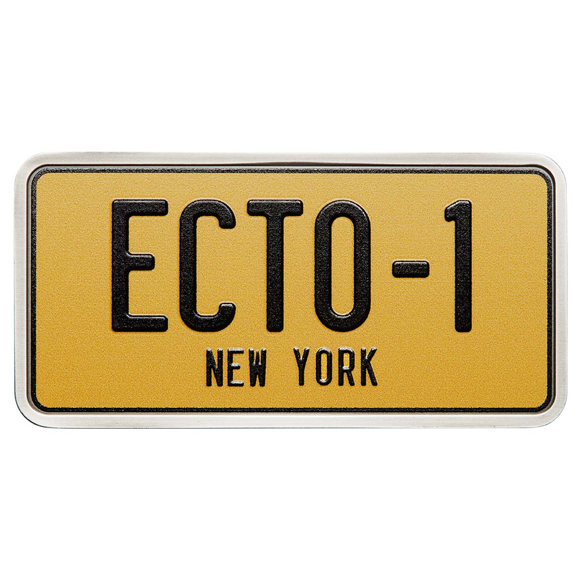 Ghostbusters 2024 $5 2oz Silver Ecto 1 License Plate Shaped Coin